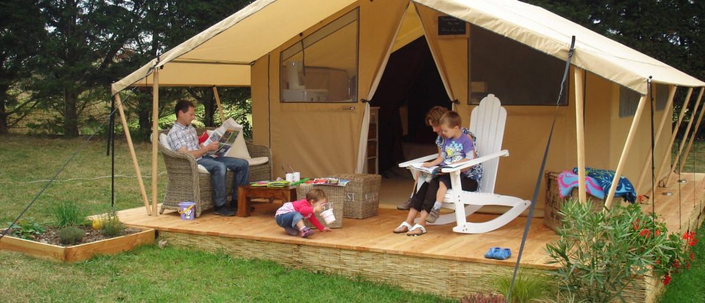 cotton lodge nature au camping sites et paysages au clos de la chaume avec la famille colin wood