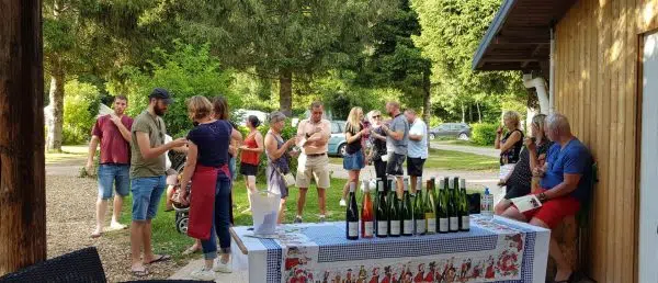 degustation vin alsace haute saison au camping sites et paysages au clos de la chaume